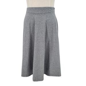 Kate Kasin Women's Medium Gray A-Line Lightweight Skirt Side Zip New No Tags